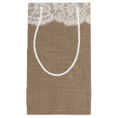 De Burlap & Lace bruiloft Collectie geschenktassen Klein Cadeauzakje (Voorkant)