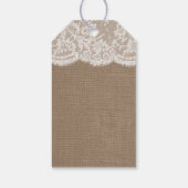 De Burlap & Lace bruiloft Collectie Labels Cadeaulabel (Achterkant)
