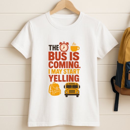 De bus komt eraan, ik kan beginnen te schreeuwen;  t-shirt