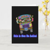 De Bus van de School van de hippie Kaart (Gele Bloem)