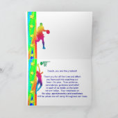 De Bus van het basketbal dankt u kaardt Bedankkaart (Binnen)