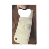 De Butcher. Kredietkaart Flessenopener (Voorkant)