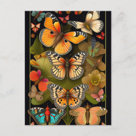 De Butterflies | Modern Haeckel Briefkaart