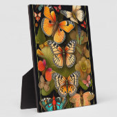 De Butterflies | Modern Haeckel Tabletop Fotoplaat (Zijkant)