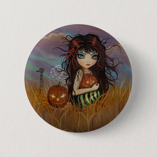 De Button Halloween Fairy Pinback (Voorkant)