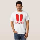 De Button Pauze T-shirt (Voorkant volledig)