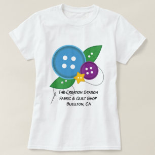 De Button T-Shirt voor het aanmaken van het statio