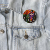 De Button van de haunted Garden Halloween (In situ)