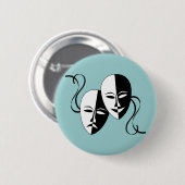 De Button van de Maskers van de komedie & van de (Voorkant /achterkant)