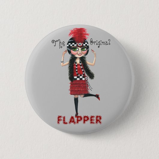 De Button van de Originele Flapper Roaring van de  (Voorkant)