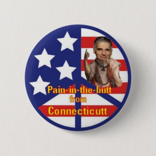 De Button van de pijn-in-de-onderste Nader (Voorkant)