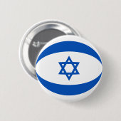 De Button van de Vlag van Israël Fisheye (Voorkant /achterkant)
