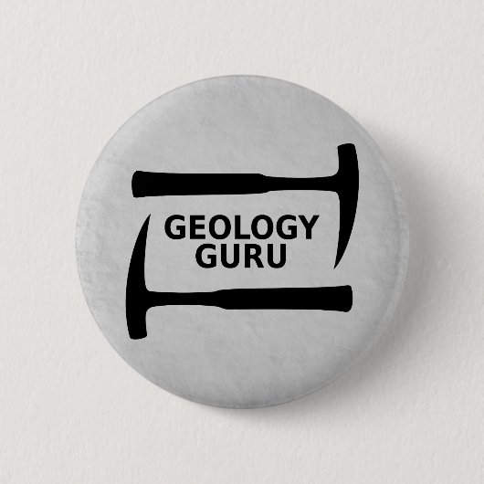 De Button van Guru van de geologie (Voorkant)