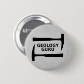 De Button van Guru van de geologie (Voorkant /achterkant)