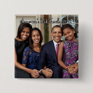 De Button van het familieportret van Obama
