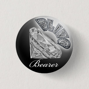De Button van het Huwelijk van de Drager BLING