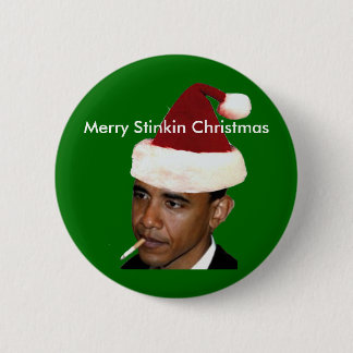 De Button van Kerstmis van Obama (antiobama van de