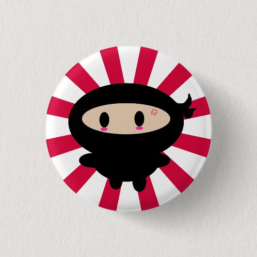 De Button van Ninja van Kawaii (Voorkant)