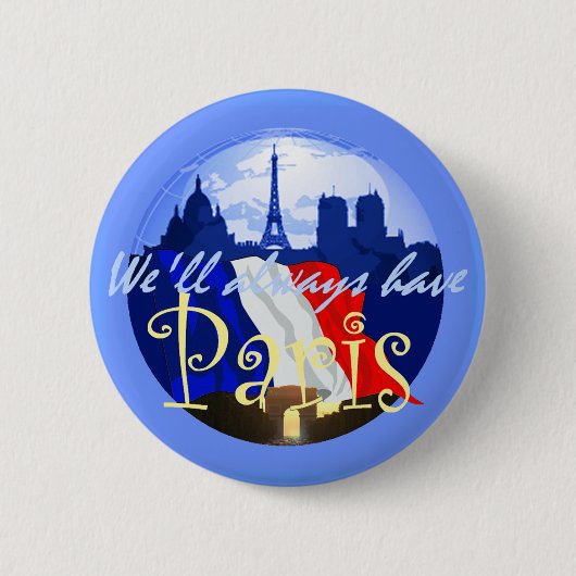 De Button van PARIJS Frankrijk (Voorkant)