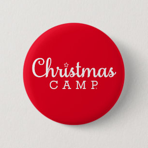 De Buttonnen van het Kamp van Kerstmis KAMP van Ronde Button 5,7 Cm