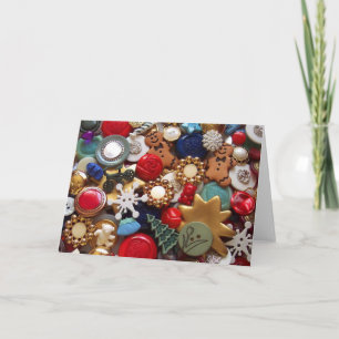 De Buttonnen van het Man van de Peperkoek van Feestdagen Kaart