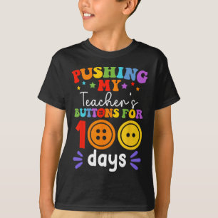 De Buttonnen van mijn leraar 100 dagen 100 dagen d T-shirt