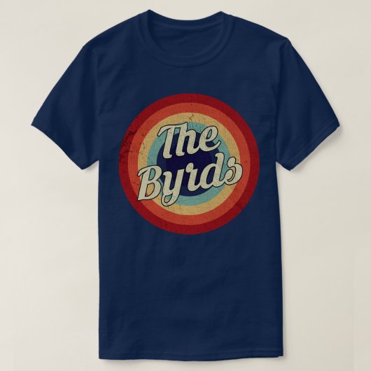 De Byrds Retro Circle  T-shirt (Design voorkant)