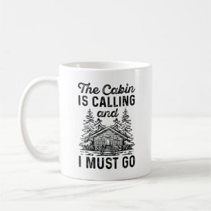De Cabin belt en ik moet gaan. Koffiemok