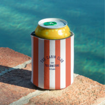 De Cabin Club Custom Crest Red Park Stripe