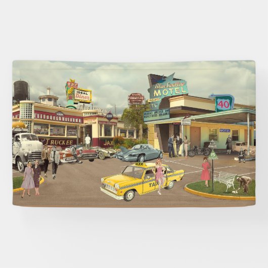 De cabinebestuurder spandoek (Horizontaal)