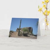 De Cactus van de woestijn Kaart (Gele Bloem)