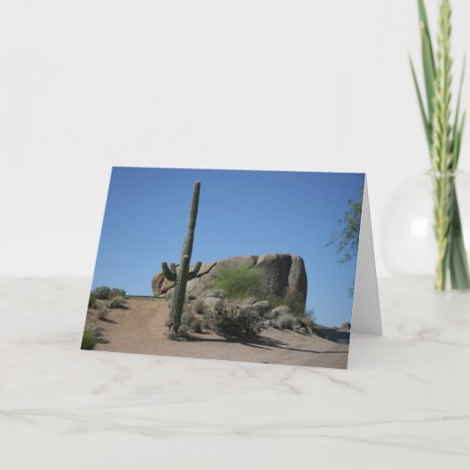 De Cactus van de woestijn Kaart (Voorkant)