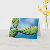 De Cactus van Prickley Kaart (Gele Bloem)