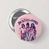 De cadeau is de toekomst ronde button 5,7 cm (Voorkant /achterkant)