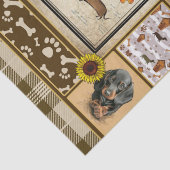 De cadeaus voor Hondenliefhebbers van Dachshund Tissuepapier (Detail)
