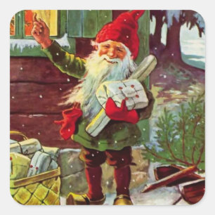 “De cadeaus zijn gearriveerd” door Jenny Nystrom Vierkante Sticker