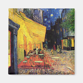 De Cafe Terrace in Arles in Night - van Gogh Magneet