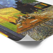 De Cafe Terrace 's nachts van Van Gogh Poster (Hoek)