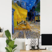 De Cafe Terrace van Vincent Van Gogh Poster (Thuiskantoor)