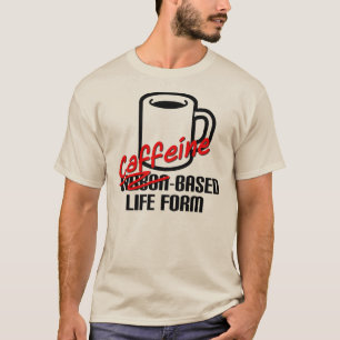 De cafeïne Gebaseerde T-shirt van de Koffie van de
