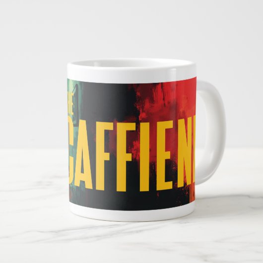 De Caffiend (Variant Hoesje B) Extra Grote Beker (Voorkant rechts)