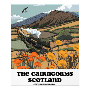 De Cairngorms Schotland Foto Afdruk