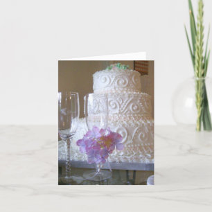 De Cake van het huwelijk Kaart