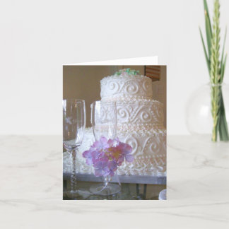 De Cake van het huwelijk Kaart