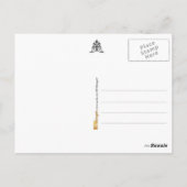De Cake van het huwelijk met Vruchten Briefkaart (Achterkant)
