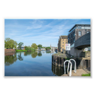 De Calder & Hebble Navigation, Wakefield Foto Afdruk