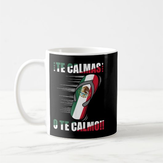 De Calmas van Te Calmo Grappige Spaanse Mexicaanse Koffiemok (Links)