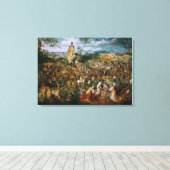 De Calvariatieprocedure van Pieter Bruegel in El Canvas Afdruk (Insitu (Houten vloer))