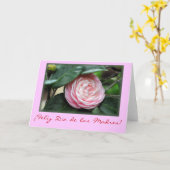 De "camelia van het moederdag " kaart (Gele Bloem)