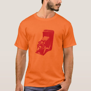 de camera - hete oranje t-shirt